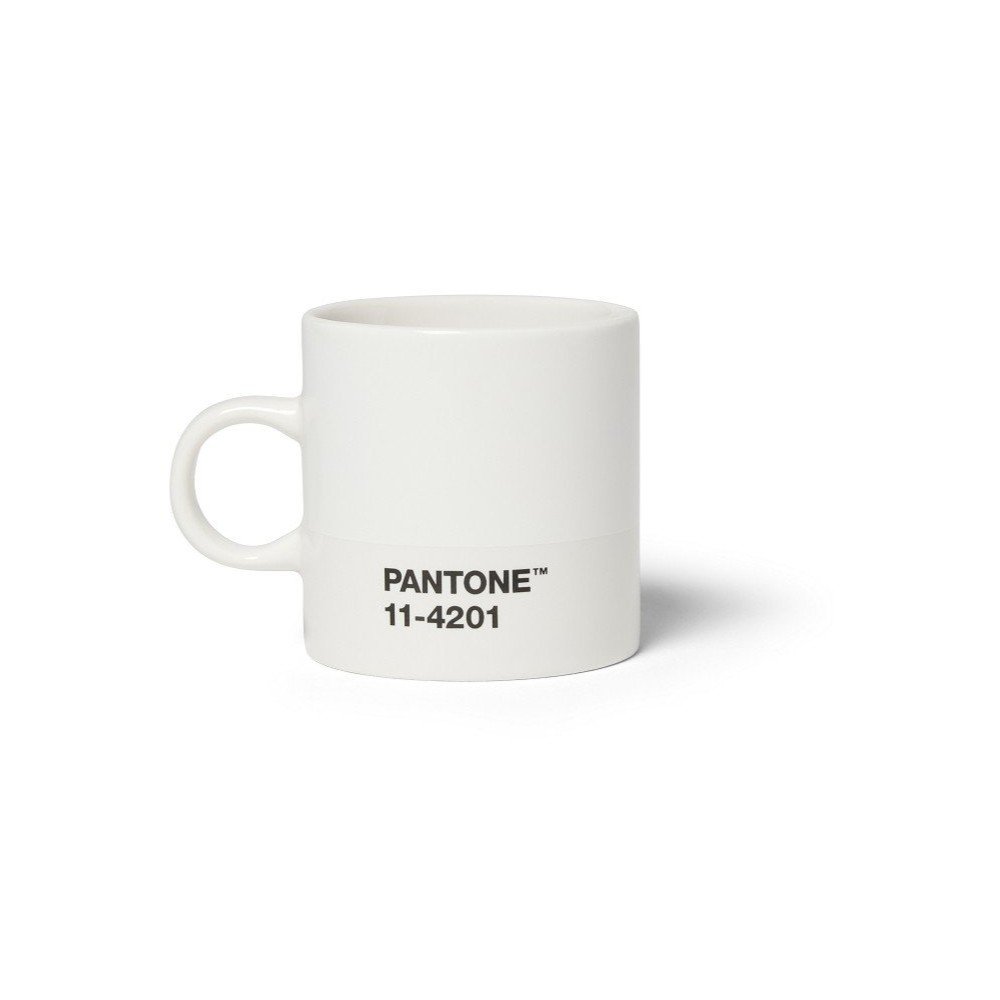 Biely keramický hrnček na espresso 120 ml Cloud Dancer - Pantone