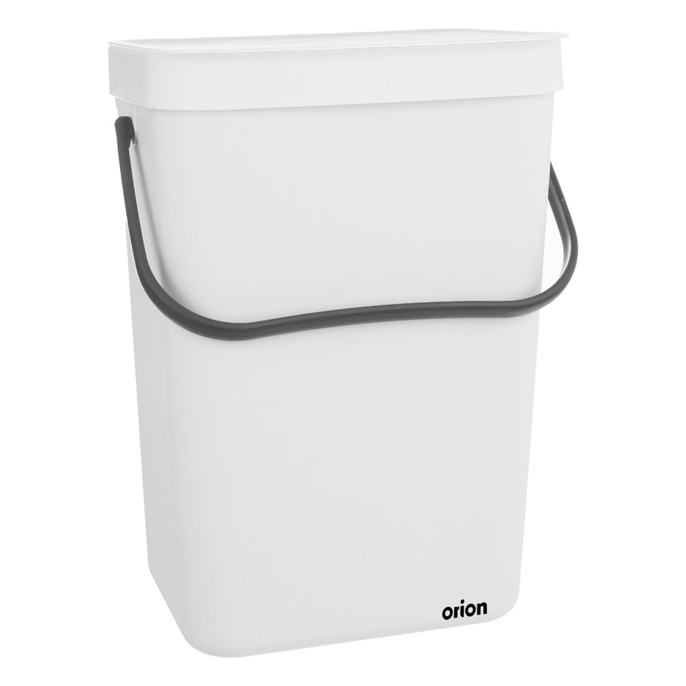 Biely plastový odpadkový kôš 10 l – Orion