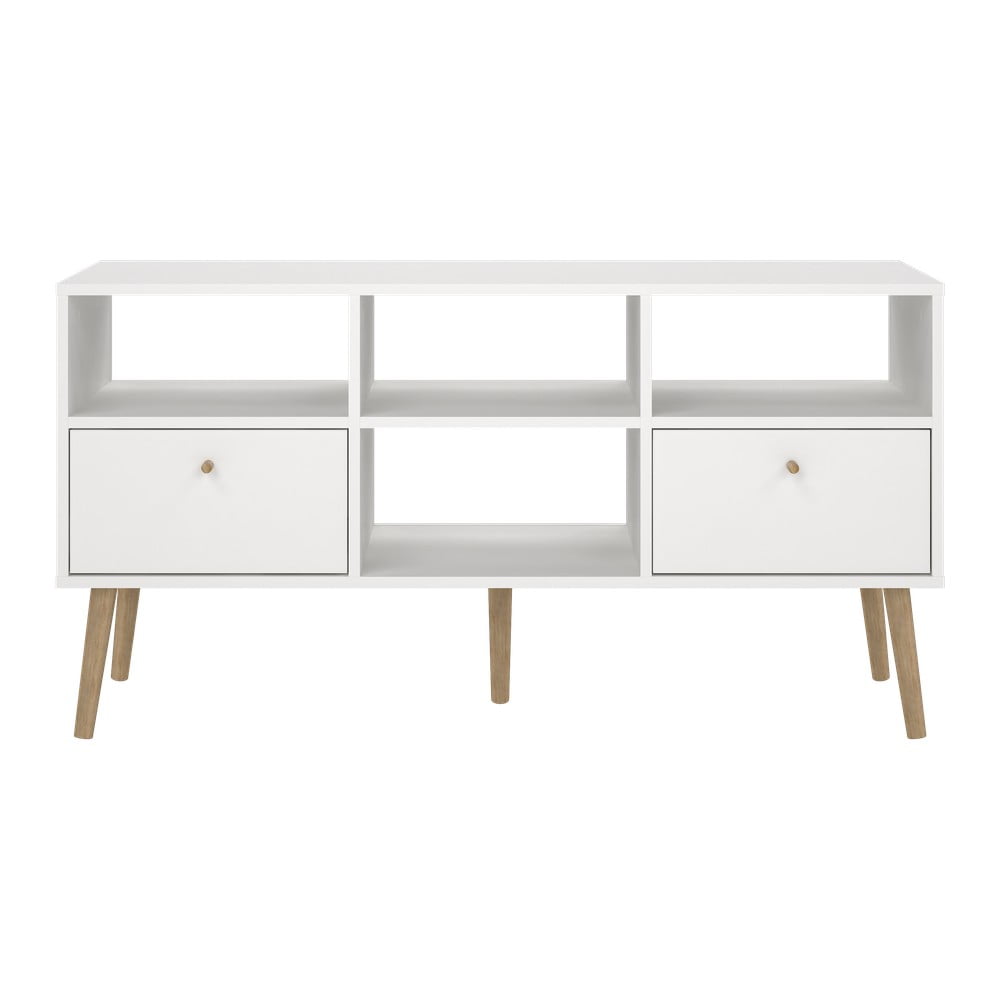 Biely TV stolík 117x61 cm Bodo – Tvilum