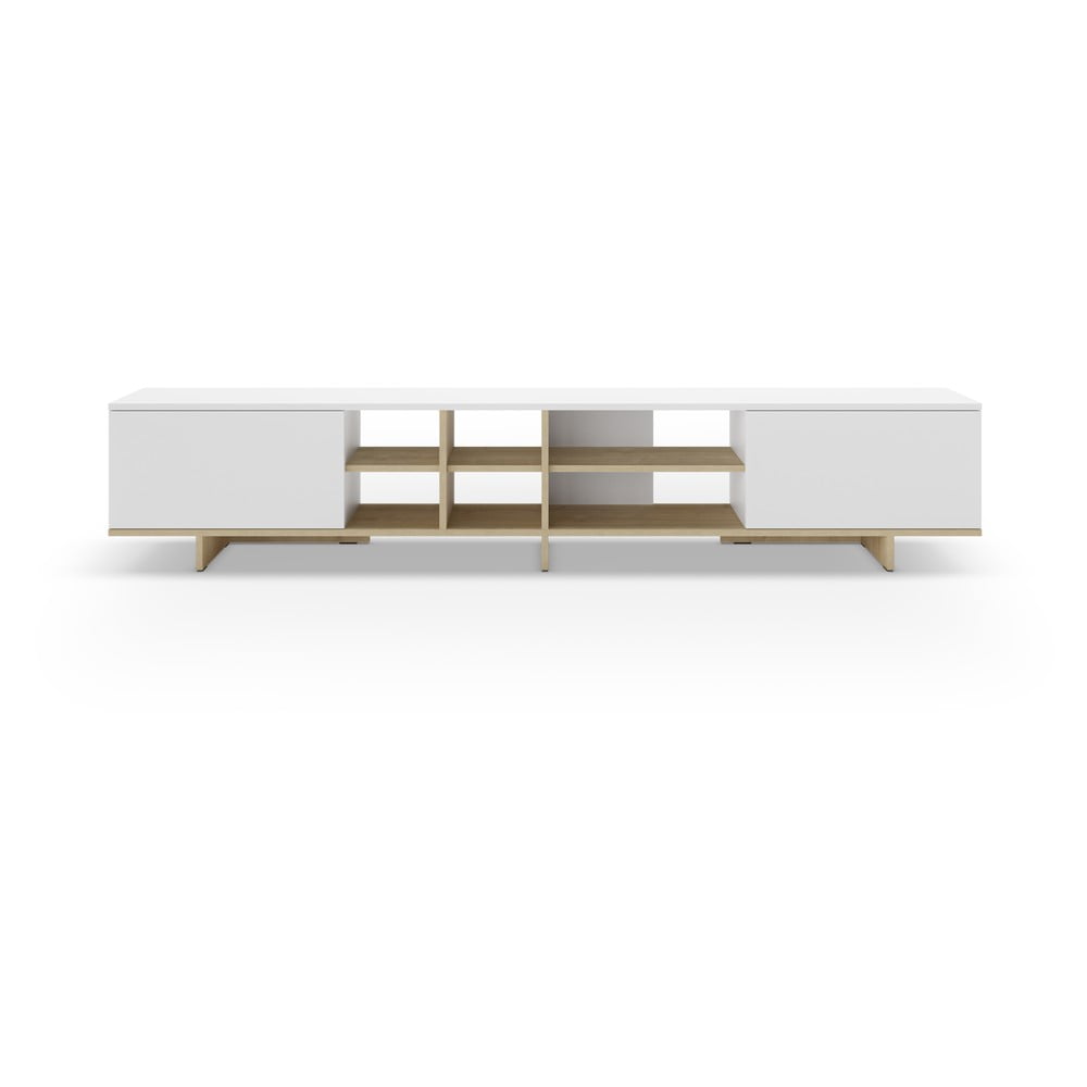 Biely TV stolík 230x44 cm Cequoia – Marckeric