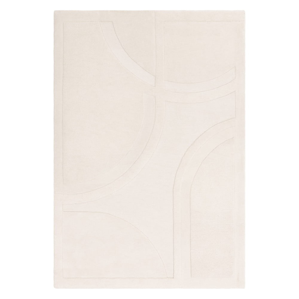 Biely vlnený koberec 200x290 cm Olsen – Asiatic Carpets