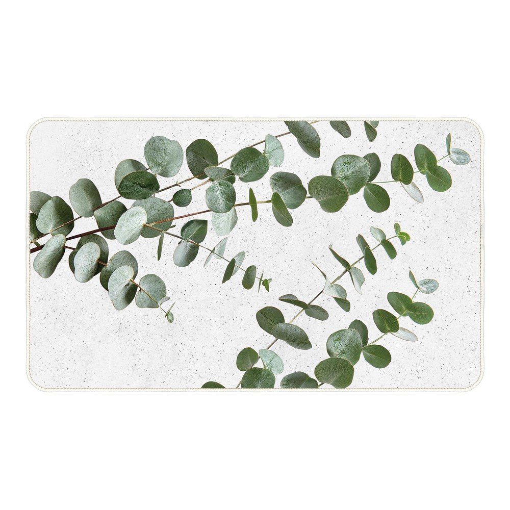 Biely/zelený koberec 45x75 cm Stevia – douceur d'intérieur