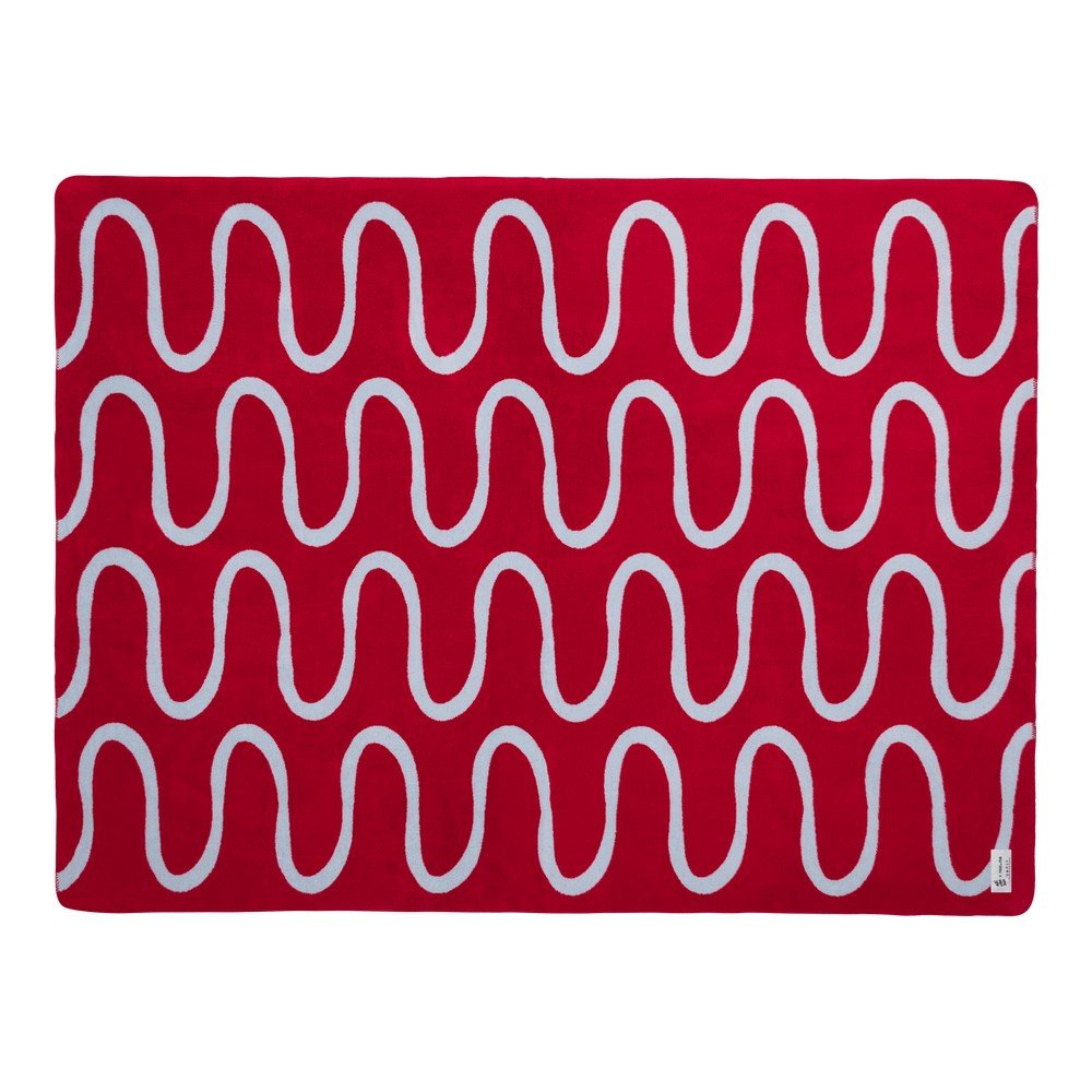Červená deka 150x200 cm Swirl – noo.ma