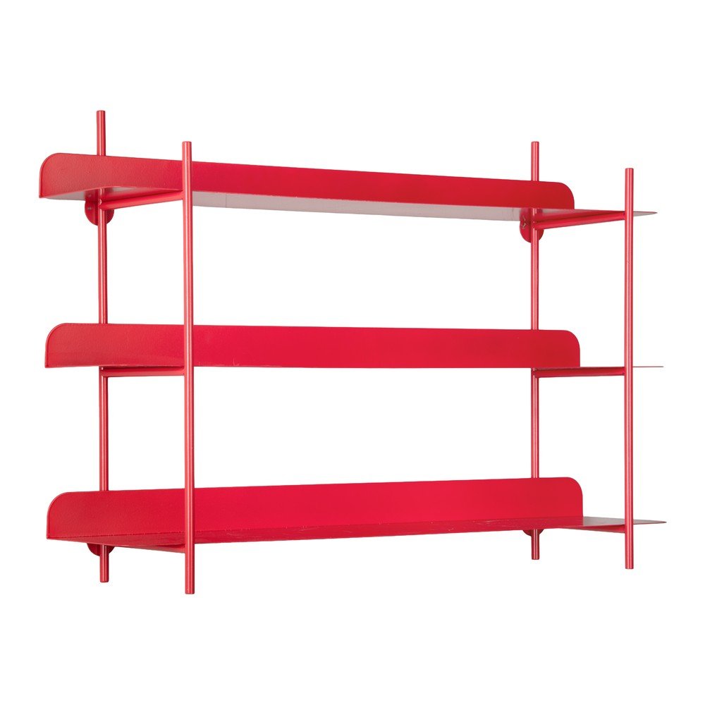 Červená poschodová kovová polica 60 cm Cool Retro – PT LIVING