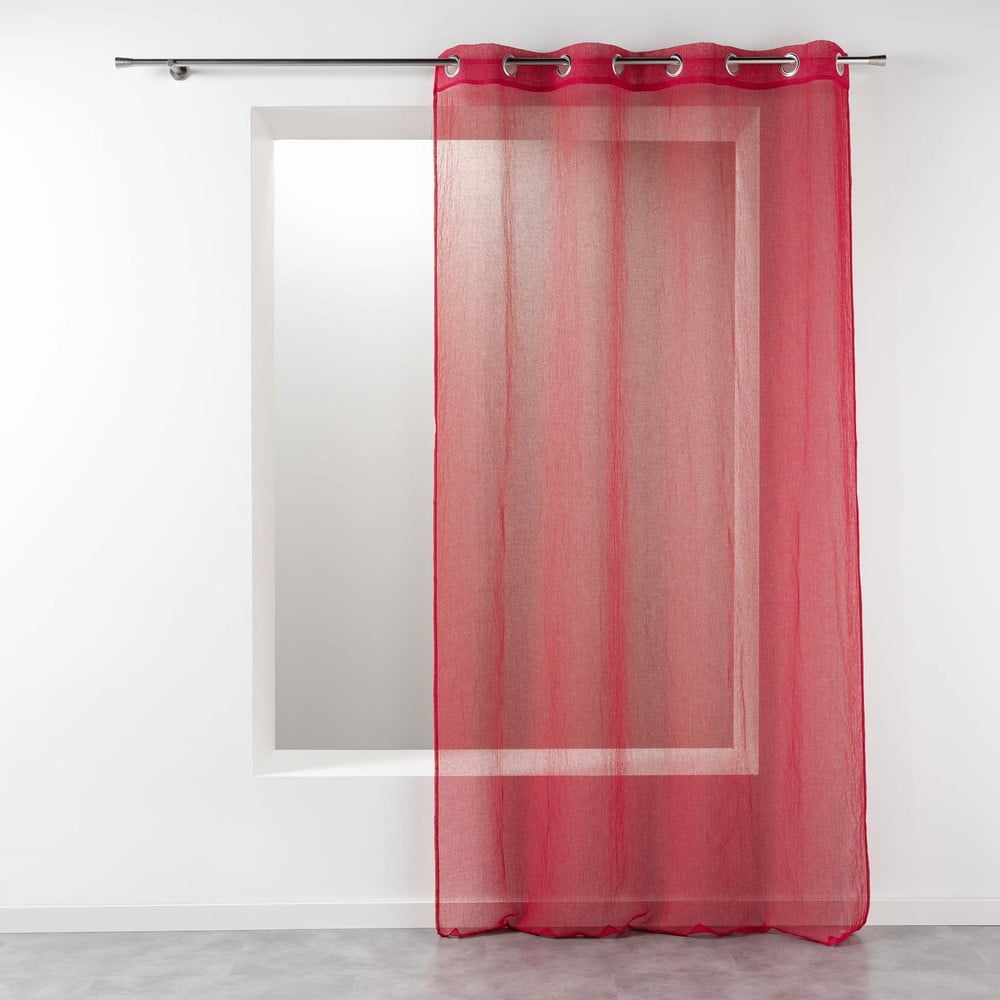Červená záclona 140x280 cm Telma – douceur d'intérieur