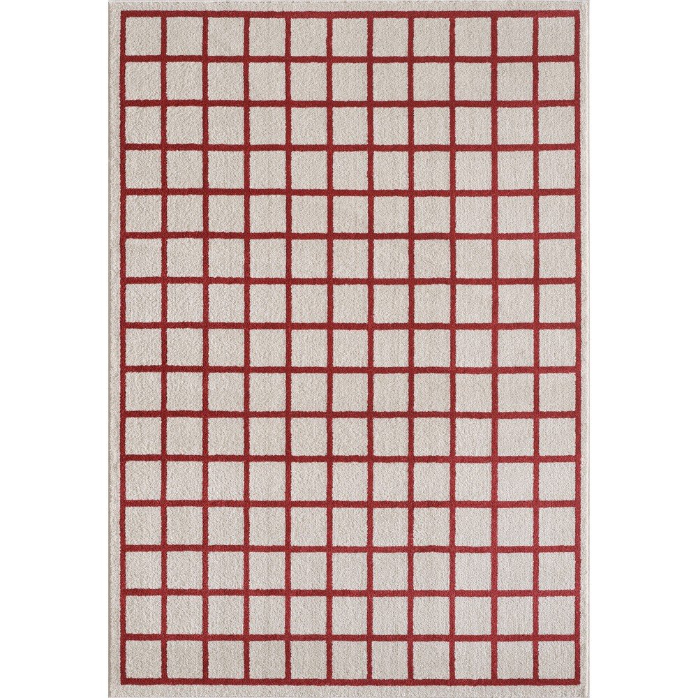 Červený/béžový koberec 120x170 cm Picnic – ESTE