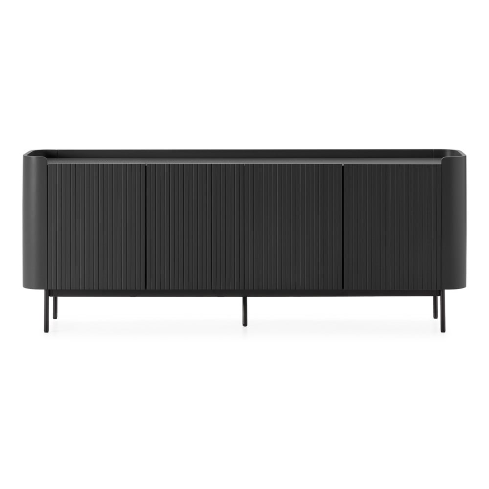 Čierna komoda 200x80x40 cm Willa – MOME