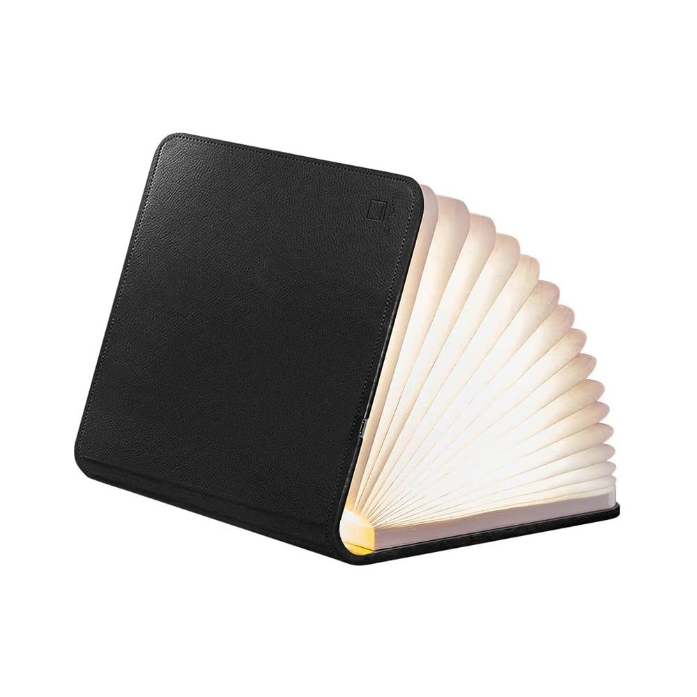 Čierna svetelná dekorácia na USB Booklight – Gingko