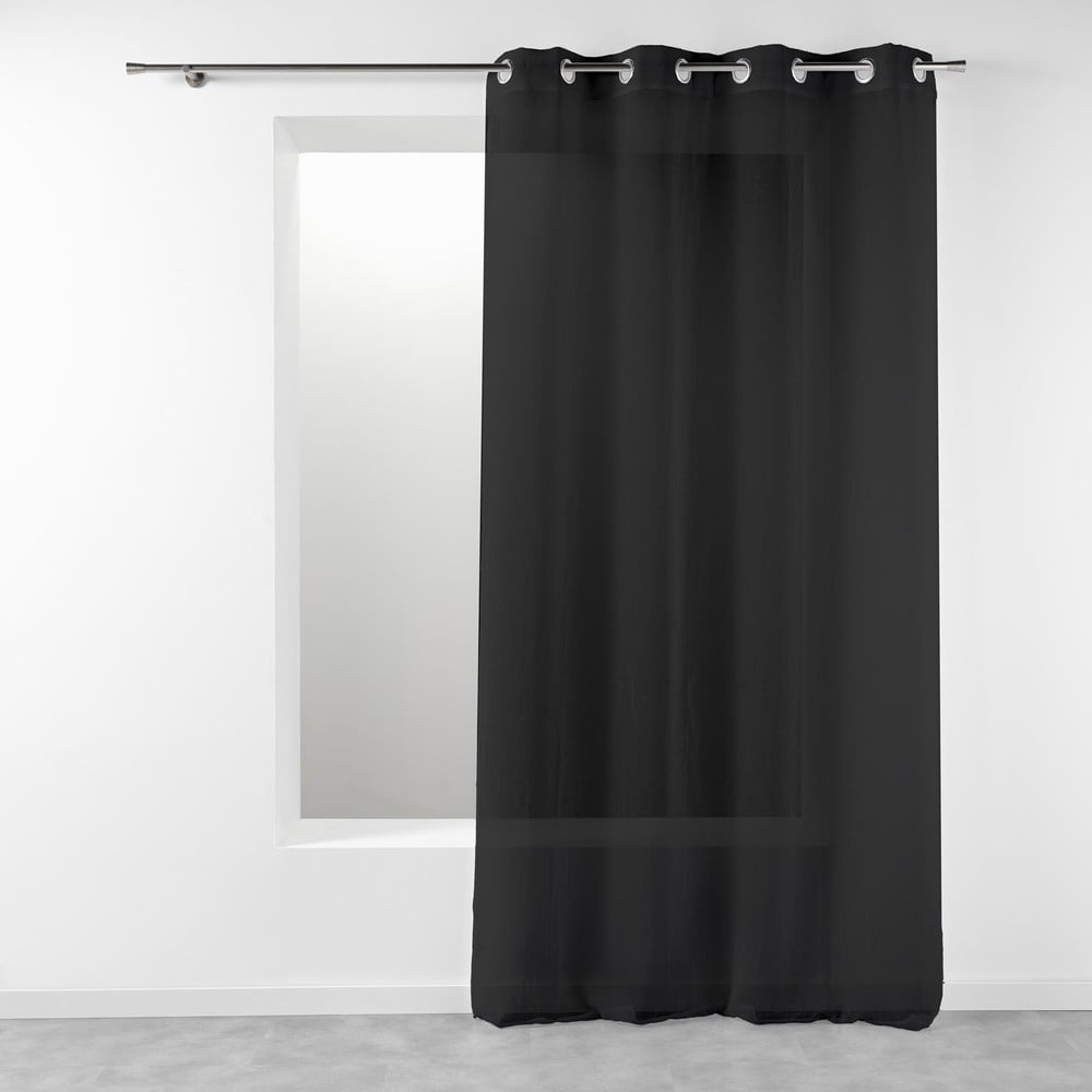 Čierna záclona 140x280 cm Telma – douceur d'intérieur