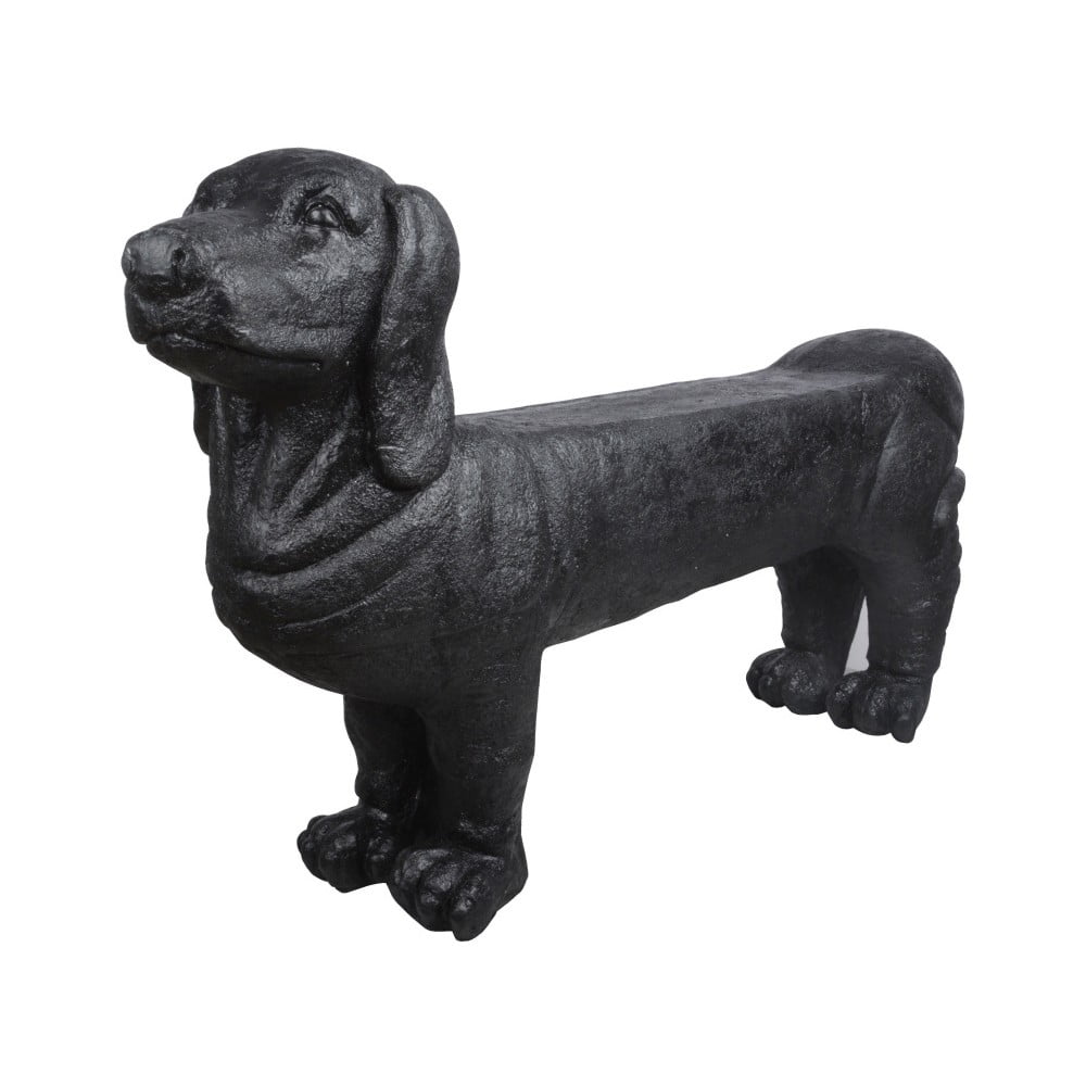 Čierna záhradná lavica Dachshund – Esschert Design