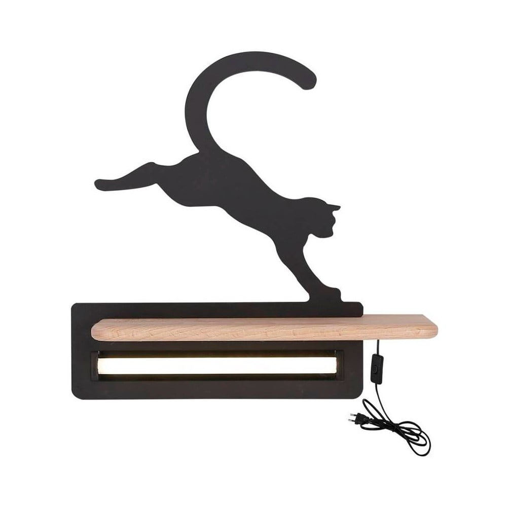 Čierne detské svietidlo Cat - Candellux Lighting