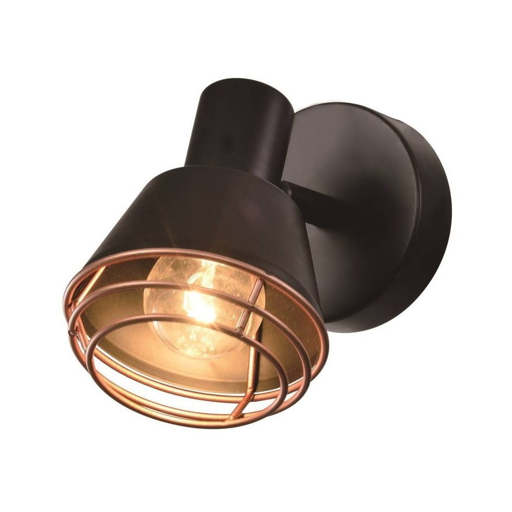 Čierne kovové nástenné svietidlo Neria - Candellux Lighting