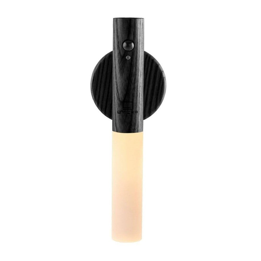 Čierne LED nástenné svietidlo na USB Baton – Gingko
