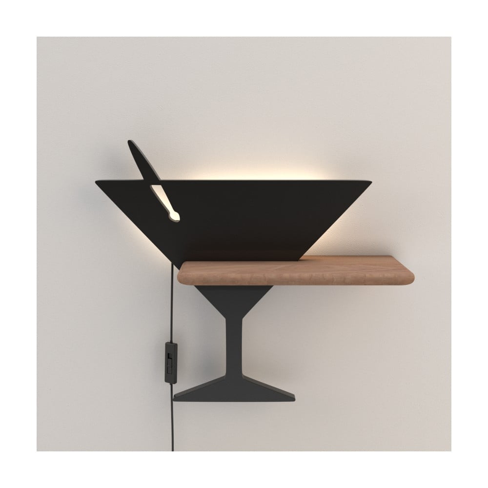 Čierne LED nástenné svietidlo Piccolo – Candellux Lighting