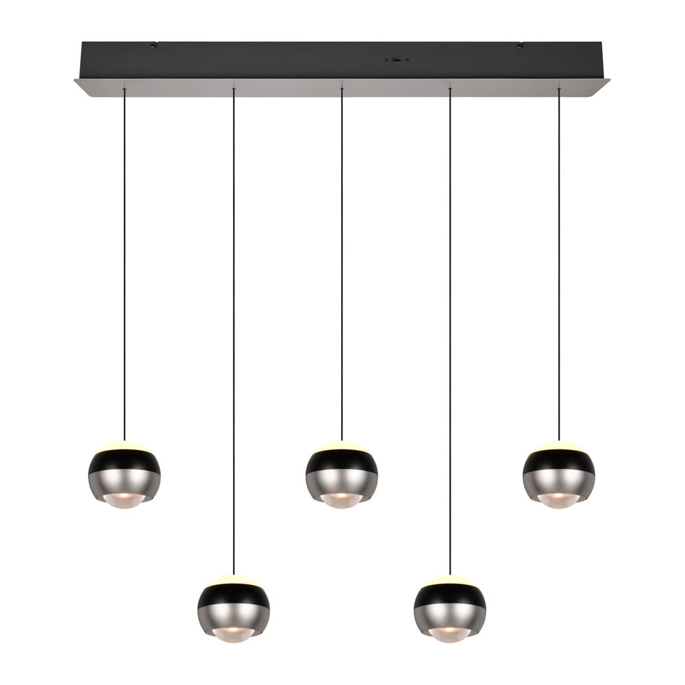 Čierne/v striebornej farbe LED závesné svietidlo Orbit – Trio Select