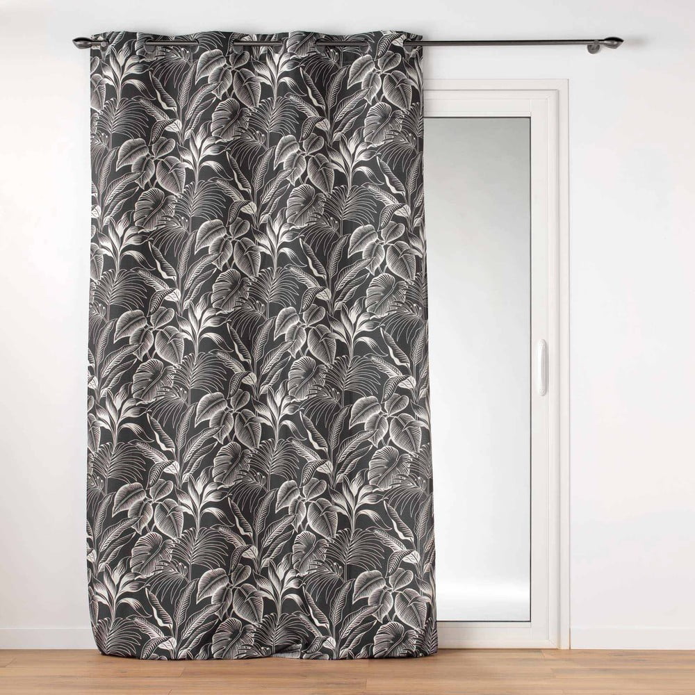 Čierno-biely záves 140x260 cm Cabana – douceur d'intérieur