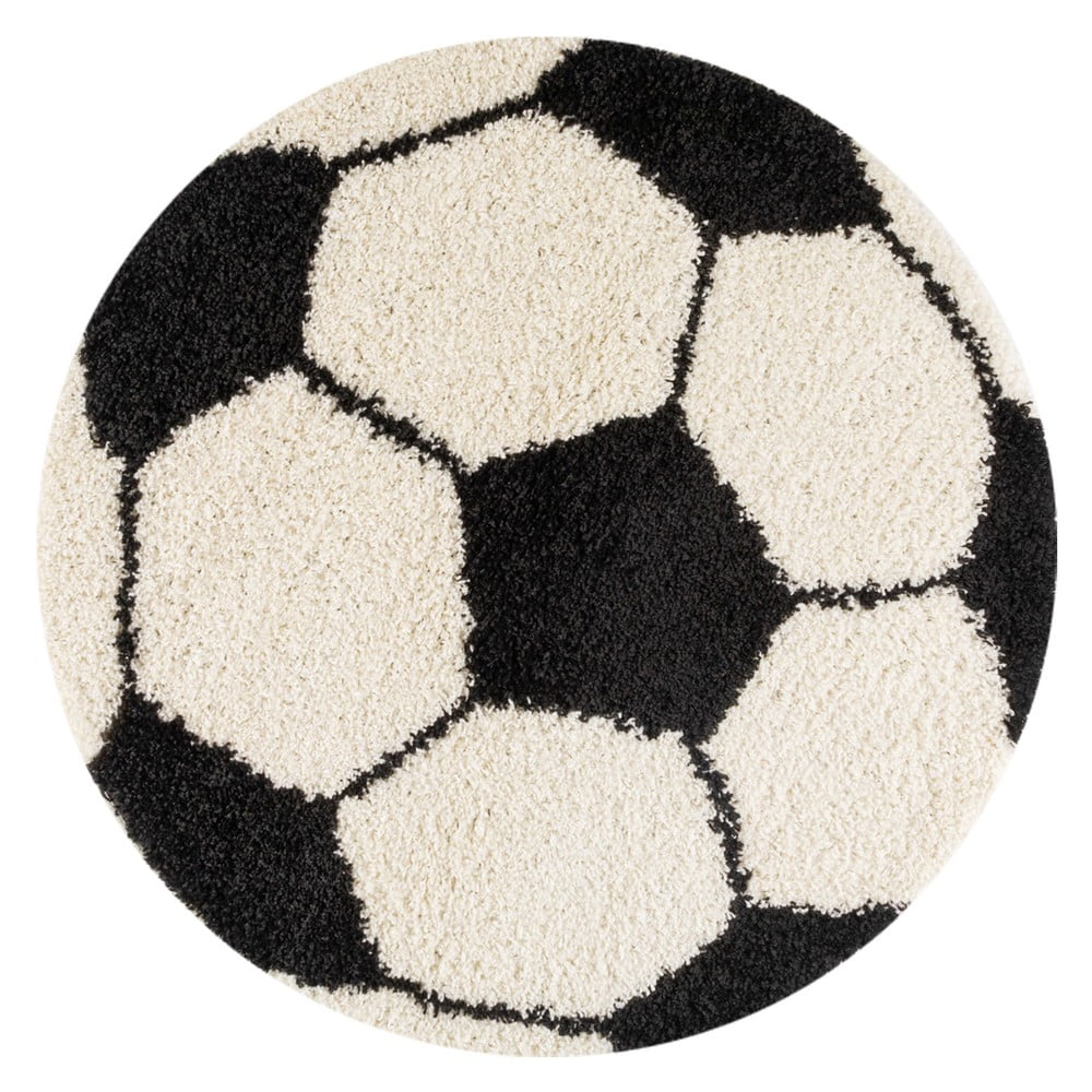 Čierno-krémový detský koberec ø 100 cm Fun – Ayyildiz Carpets