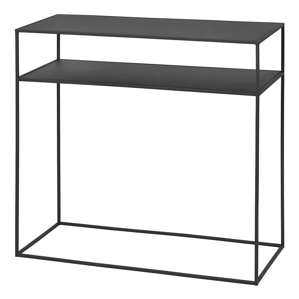 Čierny kovový konzolový stolík 35x85 cm Fera – Blomus