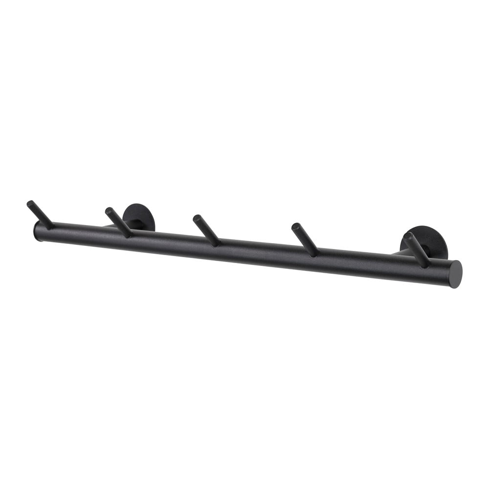 Čierny kovový nástenný vešiak 55 cm Odin – Spinder Design