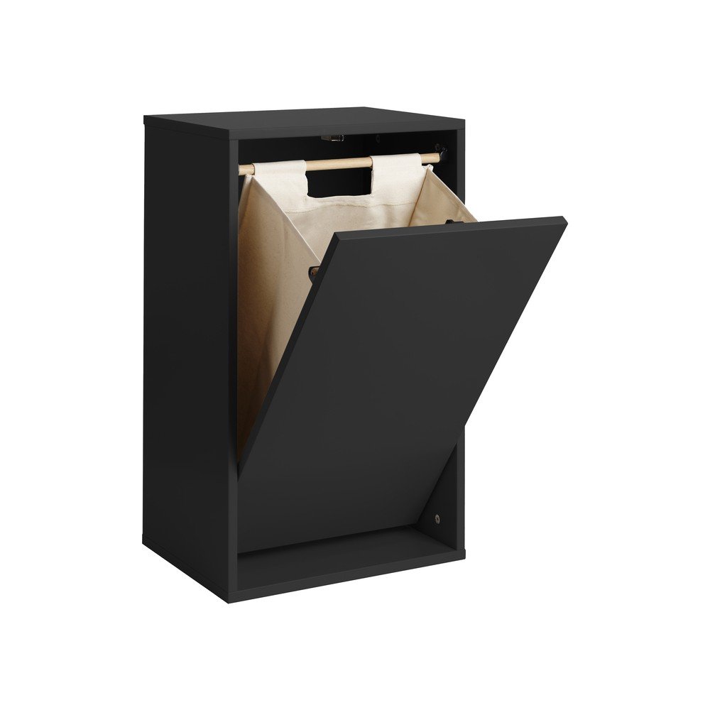 Čierny nástenný kôš na bielizeň Laundry Box – ReCollector