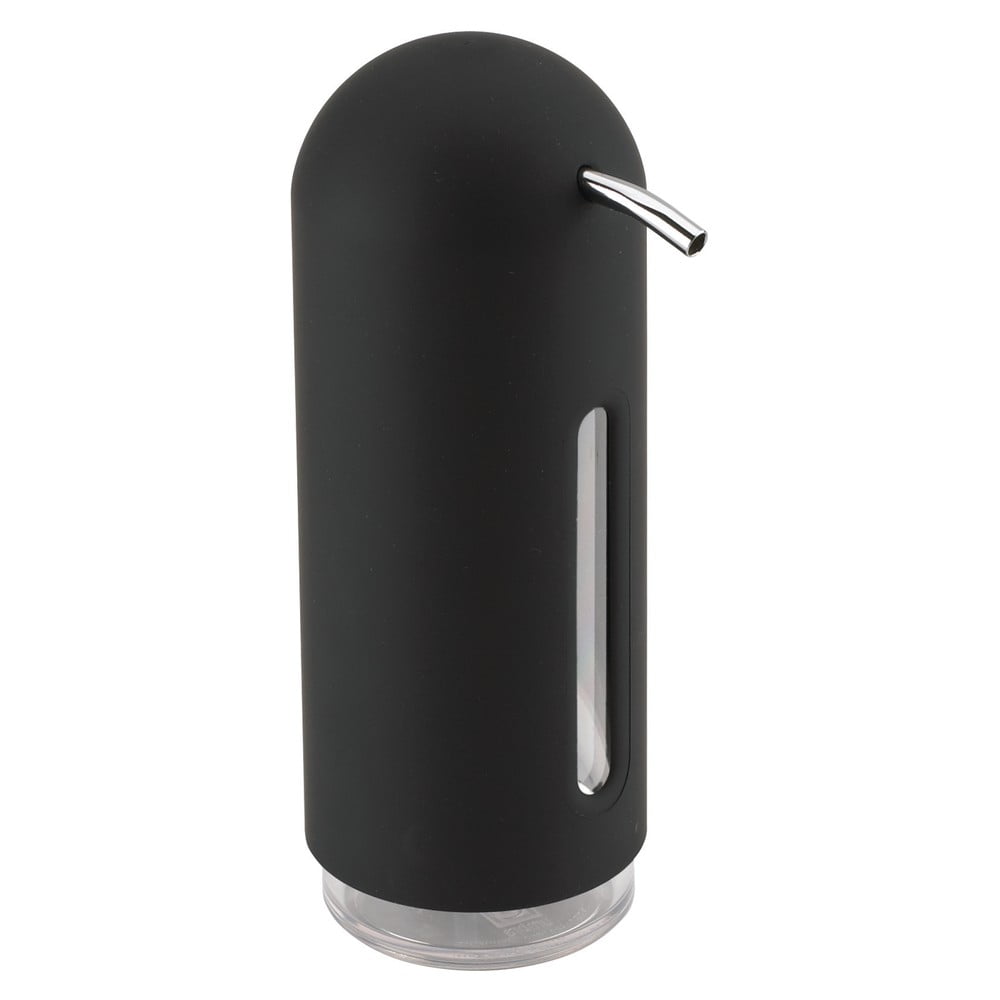 Čierny plastový dávkovač mydla 350 ml Penguin – Umbra