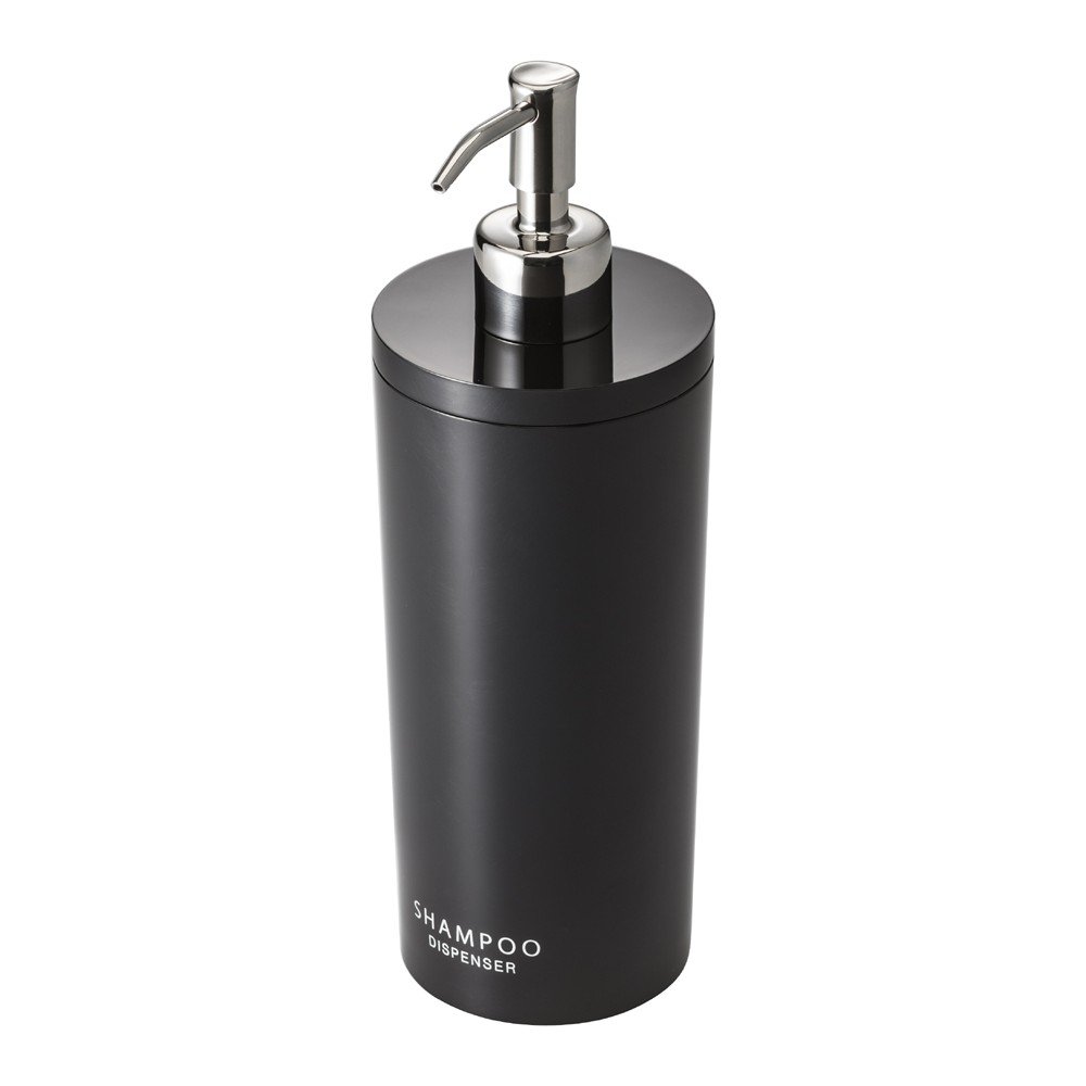 Čierny plastový dávkovač mydla 500 ml Round – YAMAZAKI