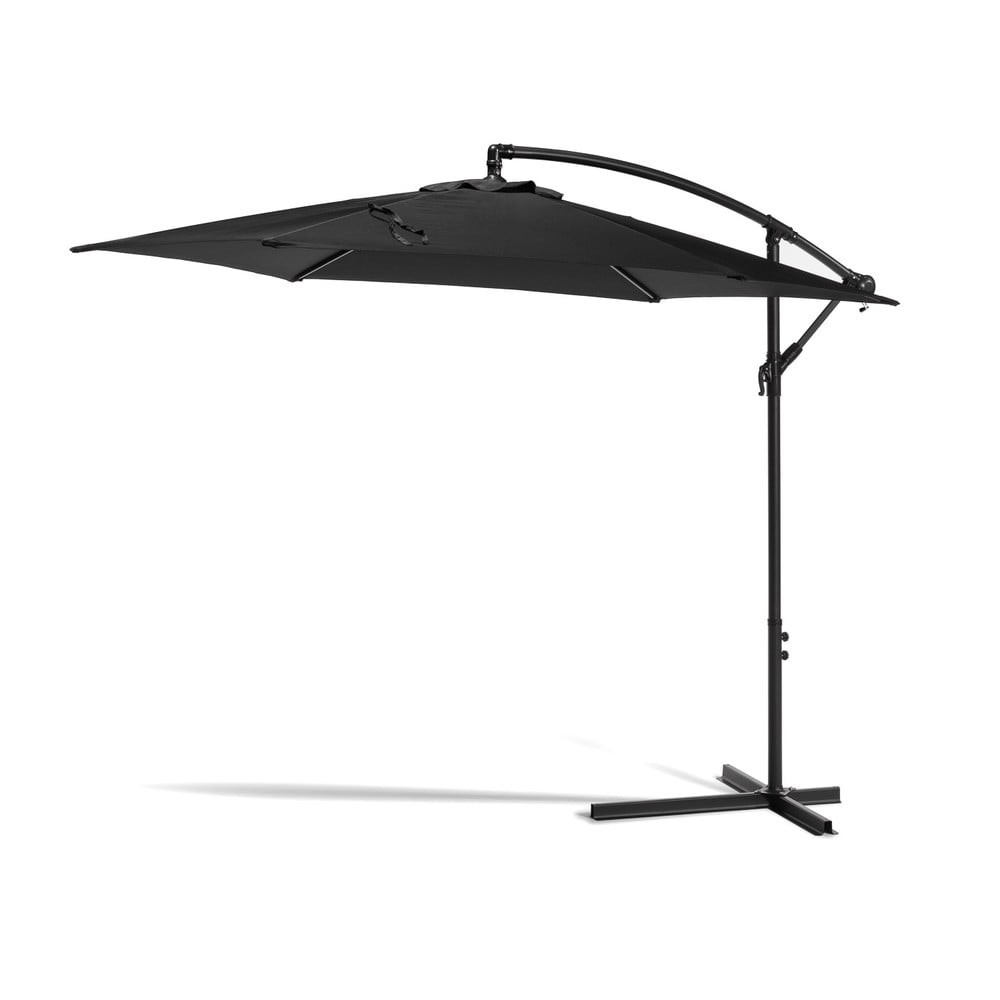Čierny slnečník ø 300 cm Happy Sun – Bonami Essentials