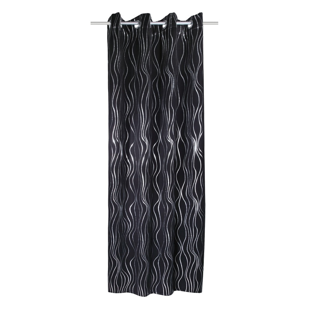 Čierny záves 135x245 cm Waves – Sehlbach
