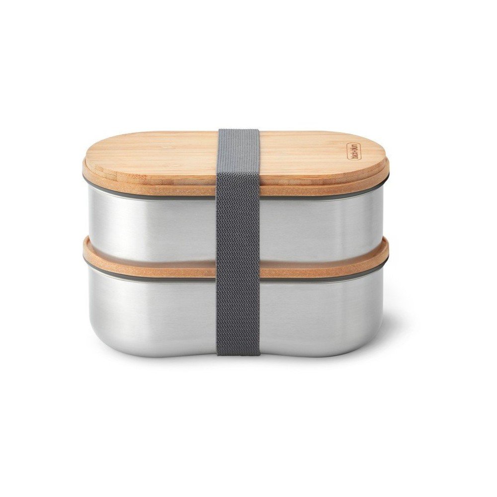 Delený desiatový box 2 ks Bento – Black + Blum
