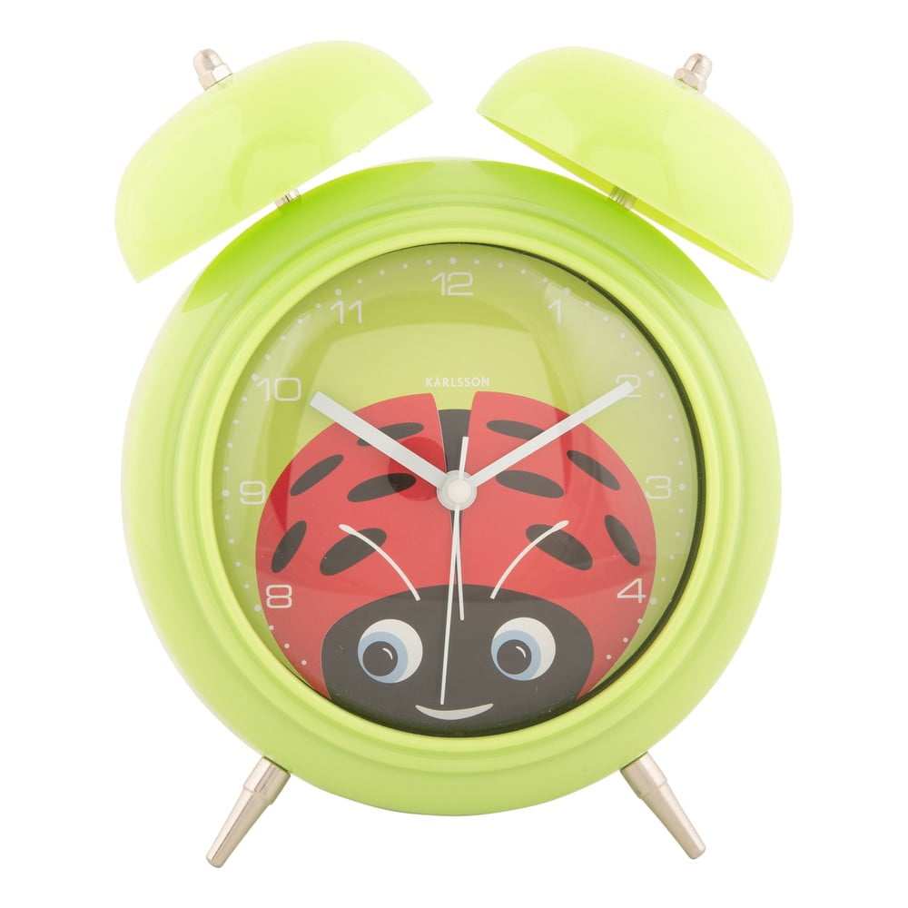Detský budík ø 15 cm Peekaboo Ladybug – Karlsson