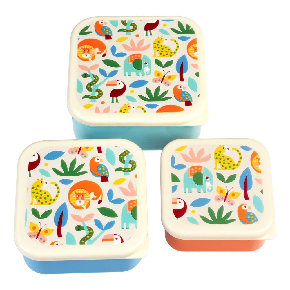 Detský desiatový box 3 ks Wild Wonders – Rex London