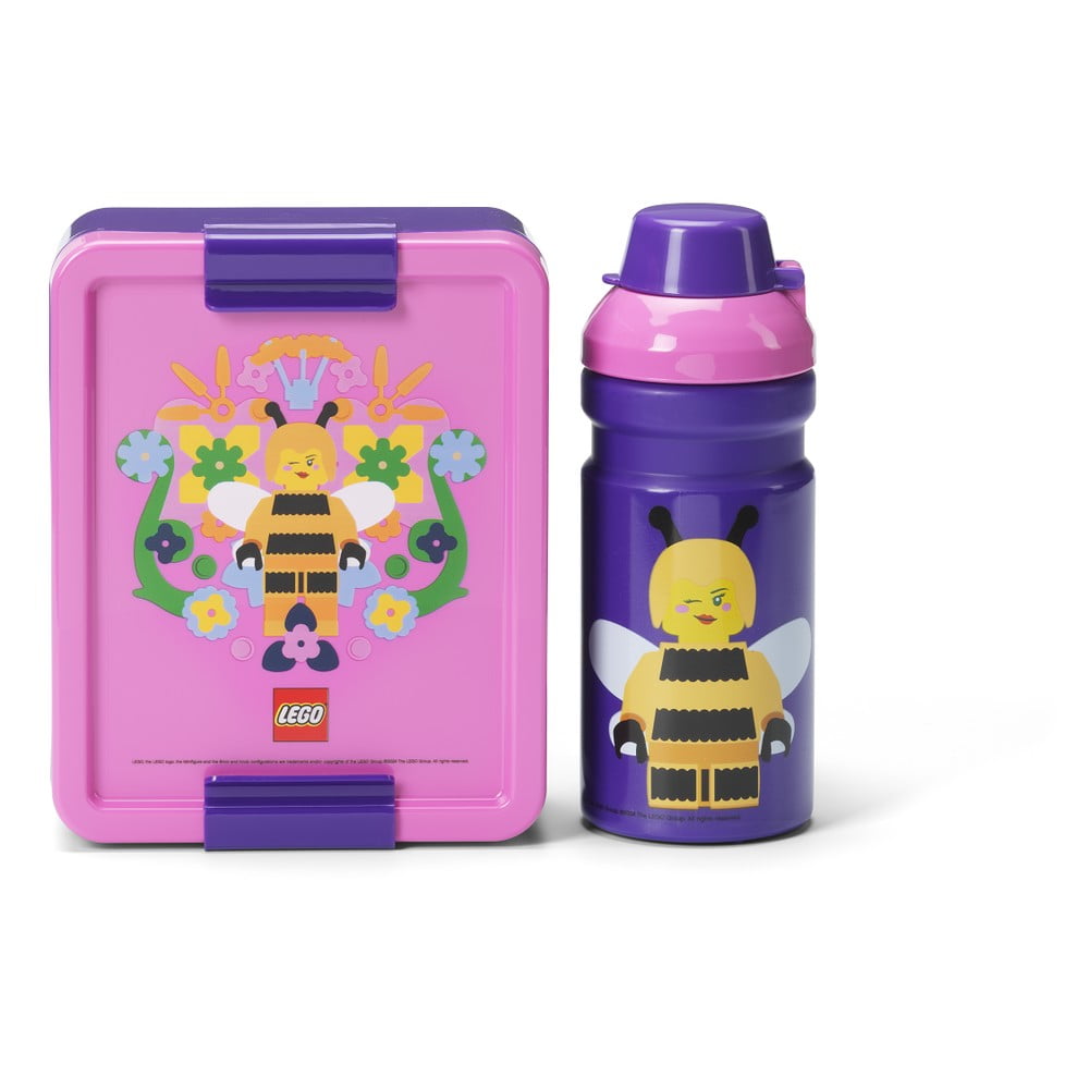 Detský desiatový box s fľašou Bee – LEGO®