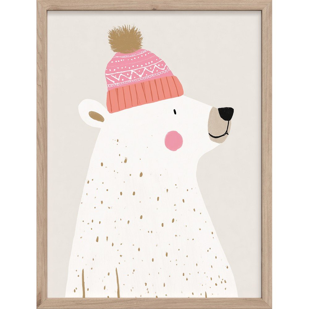 Detský obrázok 30x40 cm White Bear – Styler
