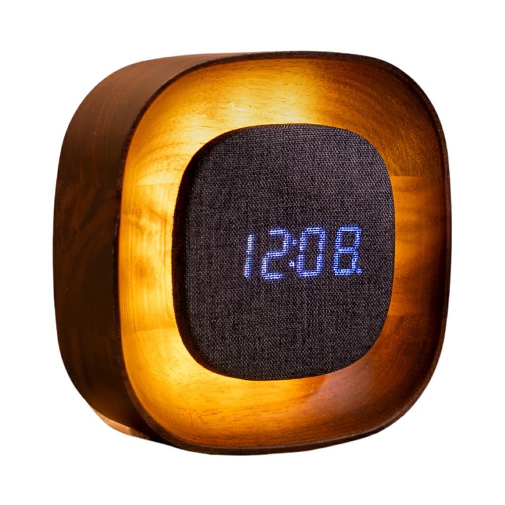 Digitálny budík Lumos Walnut – Gingko