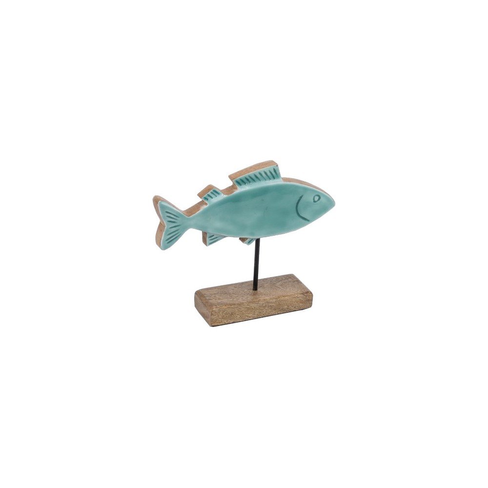 Drevená soška (výška 20 cm) Fish – Ego Dekor