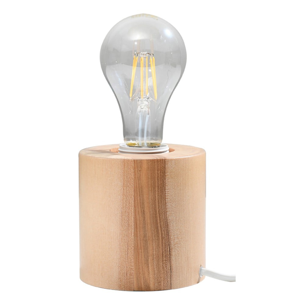 Dřevěná stolová lampa Sollux Elia