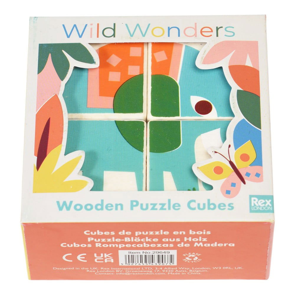 Drevené kocky Wild Wonders – Rex London