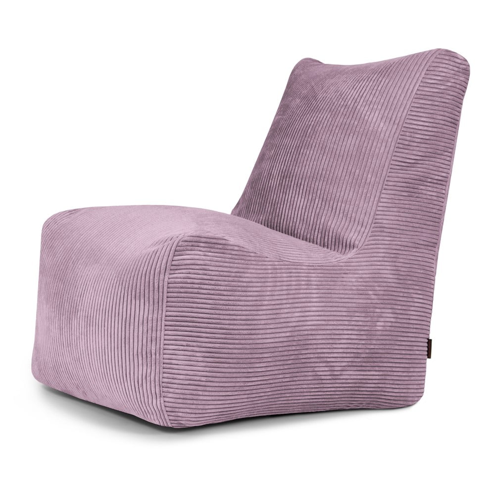 Fialový menčestrový sedací vak Seat Lounge – SLOWDOWN