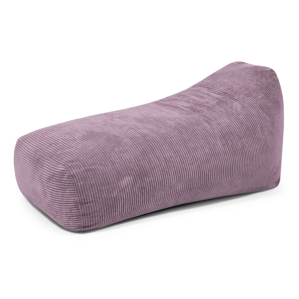 Fialový menčestrový sedací vak Snug Long 140 – SLOWDOWN