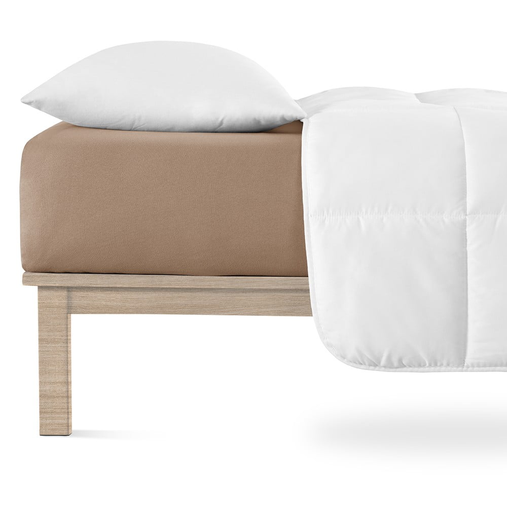Hnedá napínacia plachta jersey 180x200 cm Boxspring – Andrea Simone