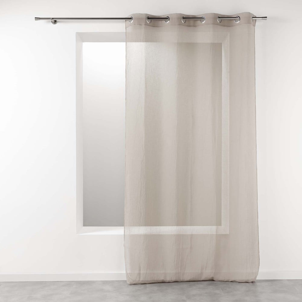 Hnedá záclona 140x280 cm Telma – douceur d'intérieur