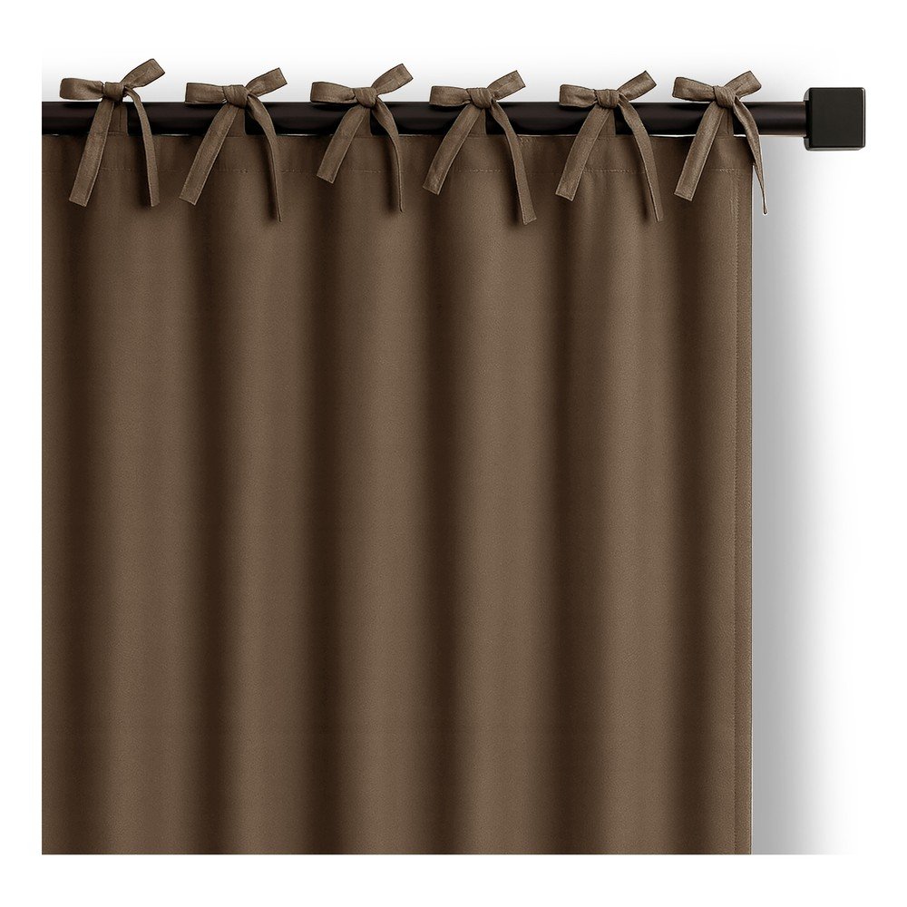 Hnedý dimout záves 140x250 cm Carli Tie – Restilo