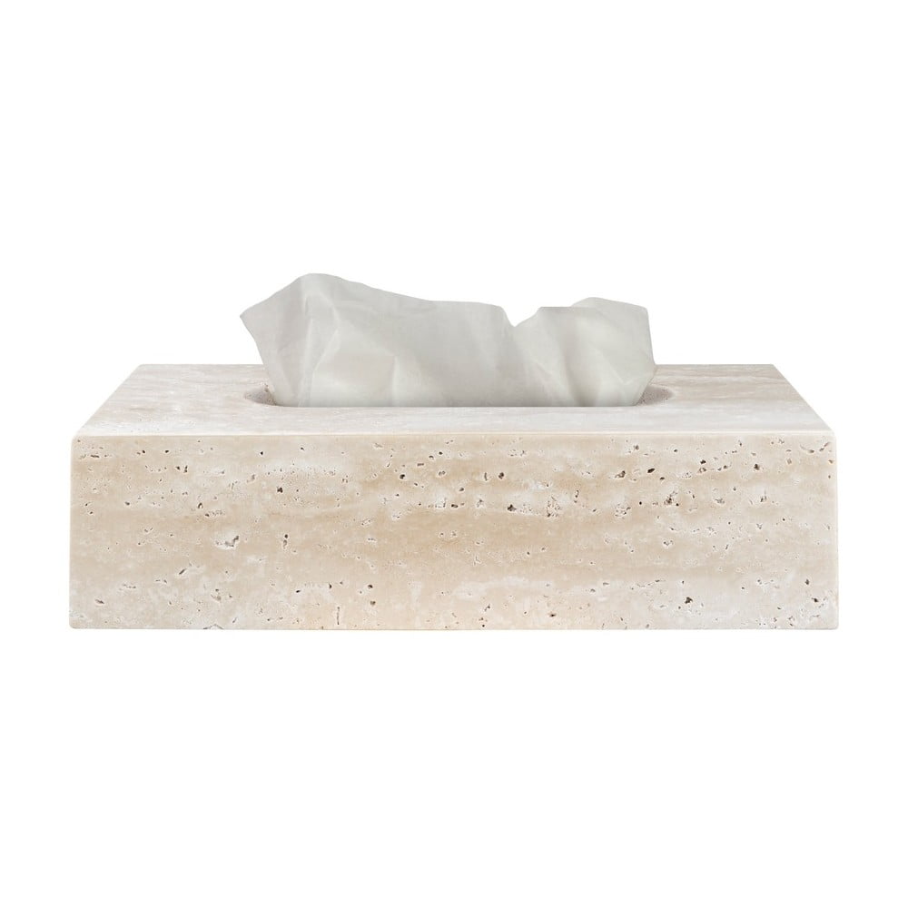 Kamenný box na vreckovky Travertine – Mette Ditmer Denmark