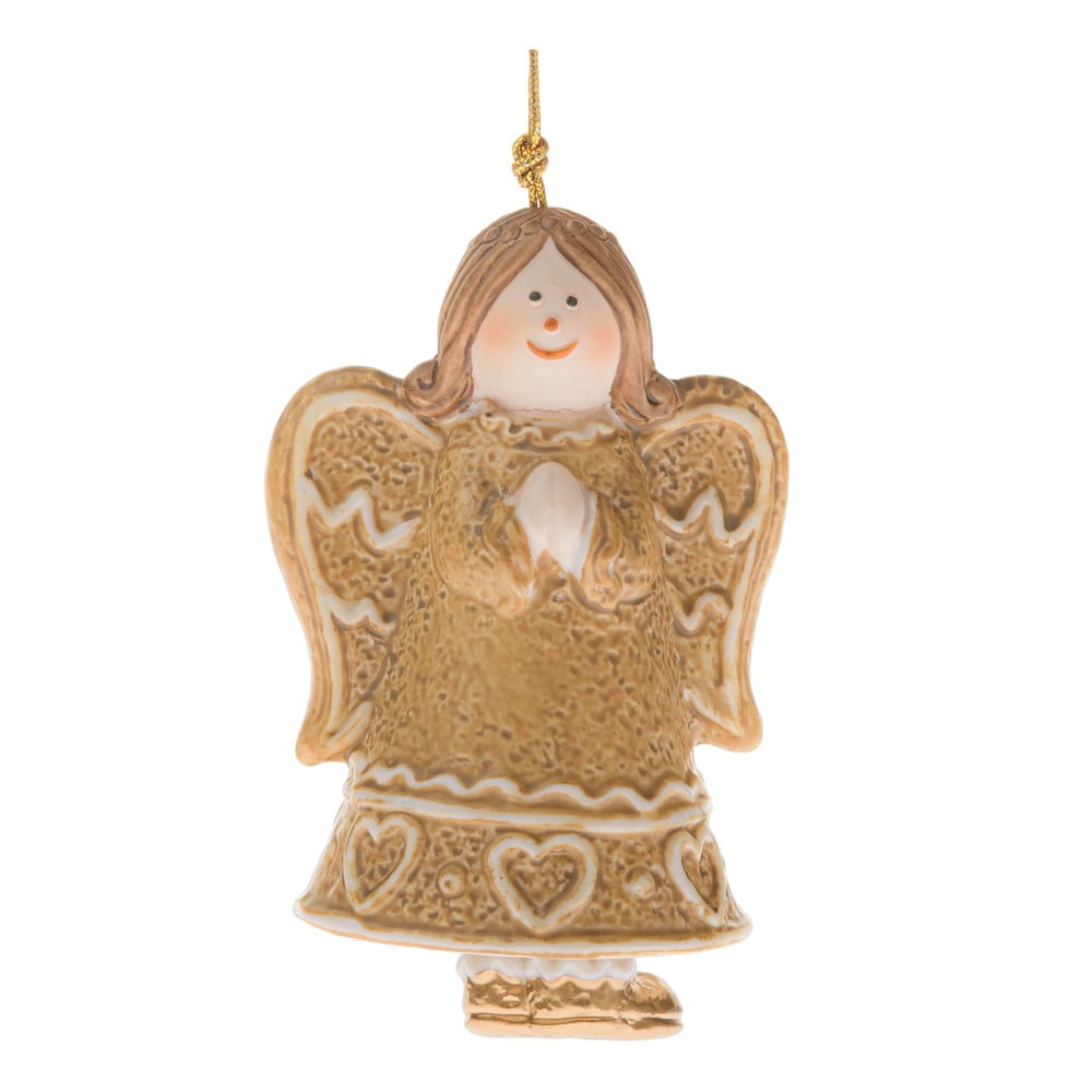 Keramická vianočná ozdoba 8 cm Angel – Dakls