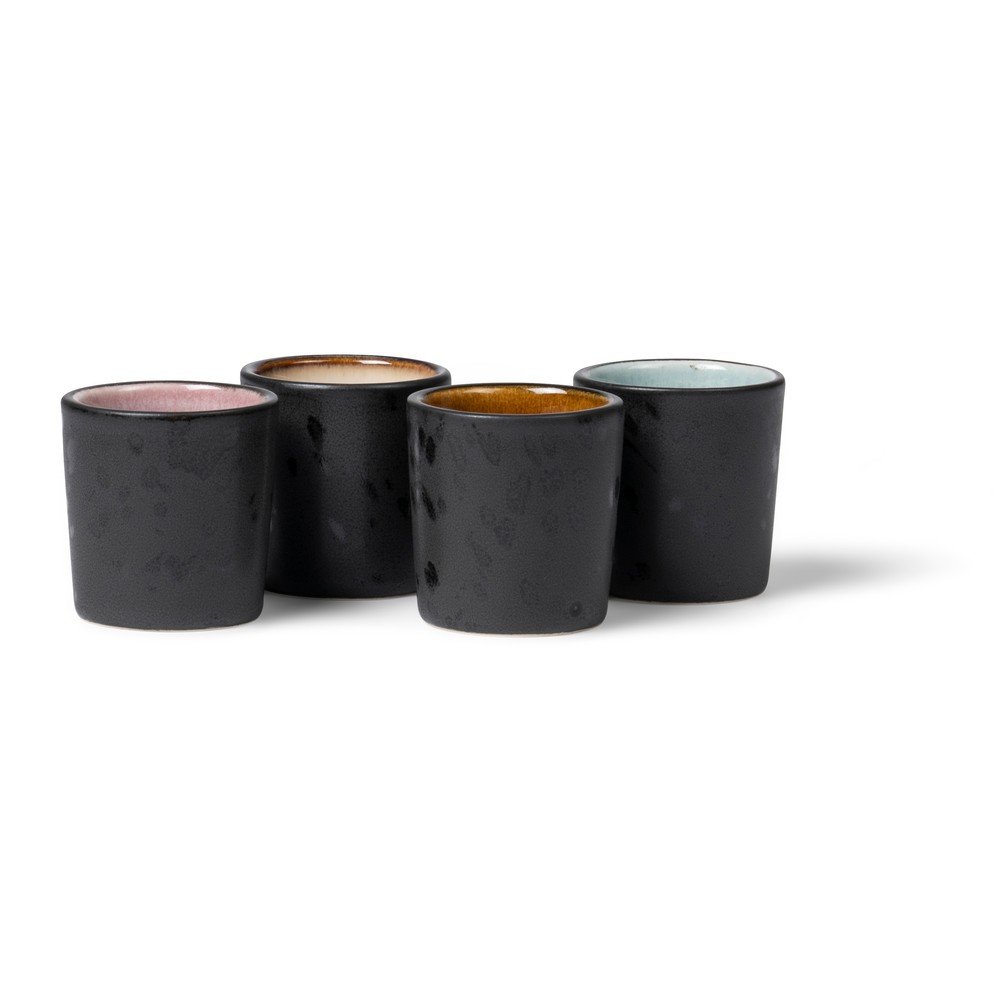 Keramické stojančeky na vajíčka v súprave 4 ks Gastro Black/Mix – Bitz