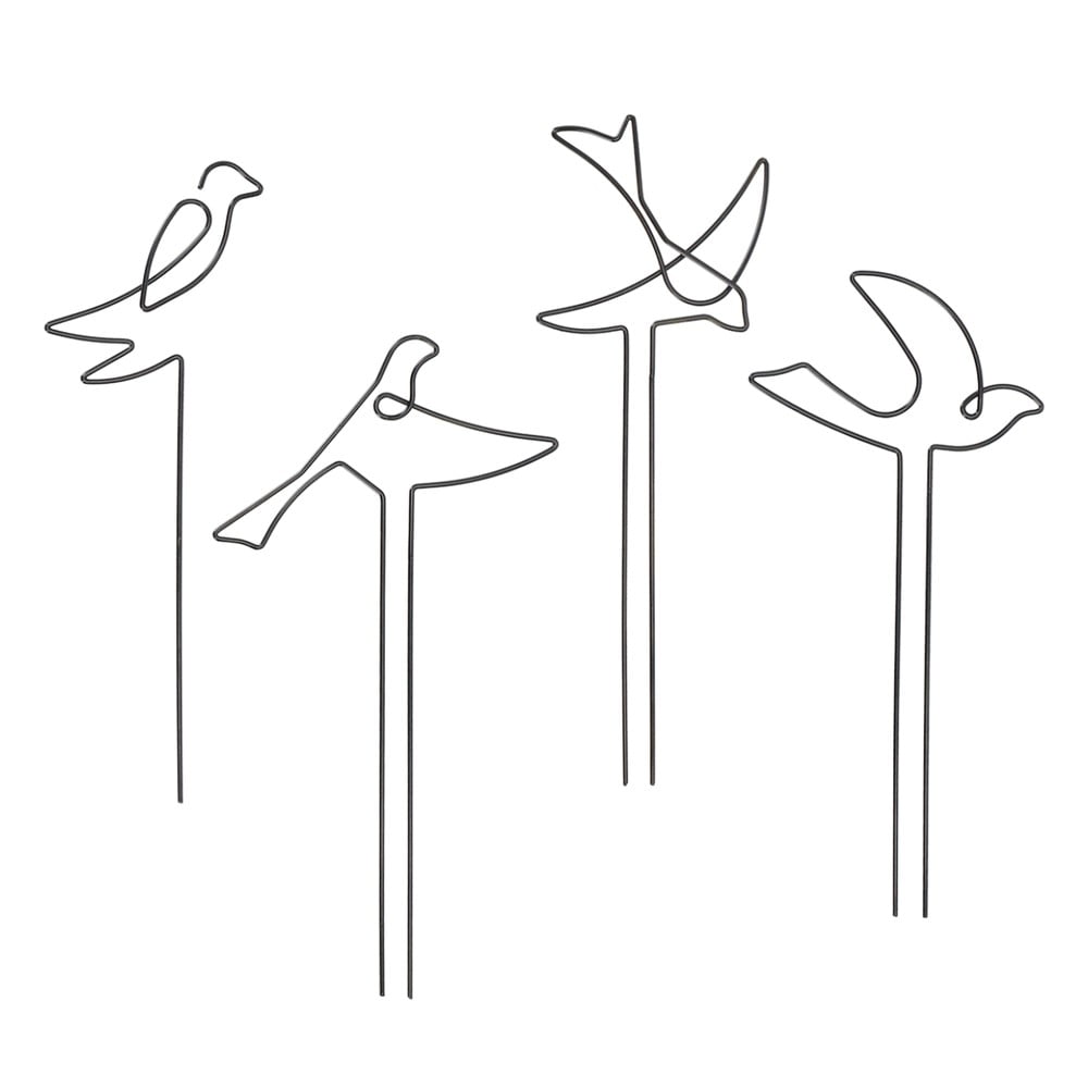 Kovová podpera rastlín 4 ks Bird – Esschert Design