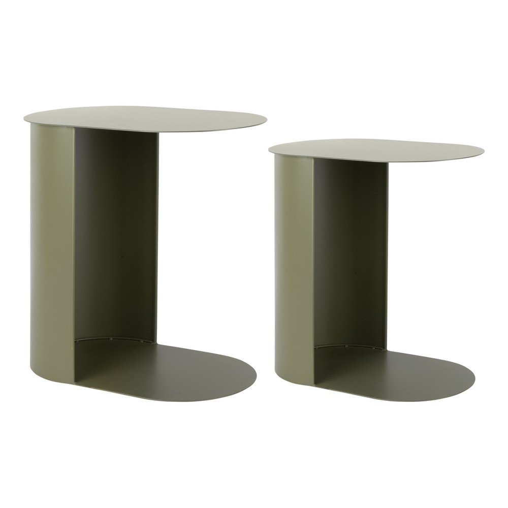 Kovový odkladací stolík Riqueza Oval – Leitmotiv