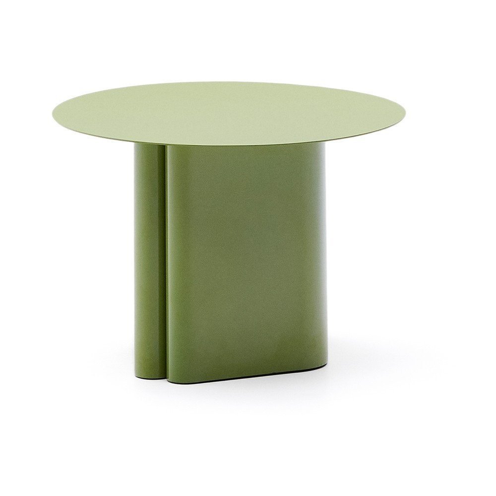 Kovový okrúhly odkladací stolík ø 55 cm Arvin – Kave Home