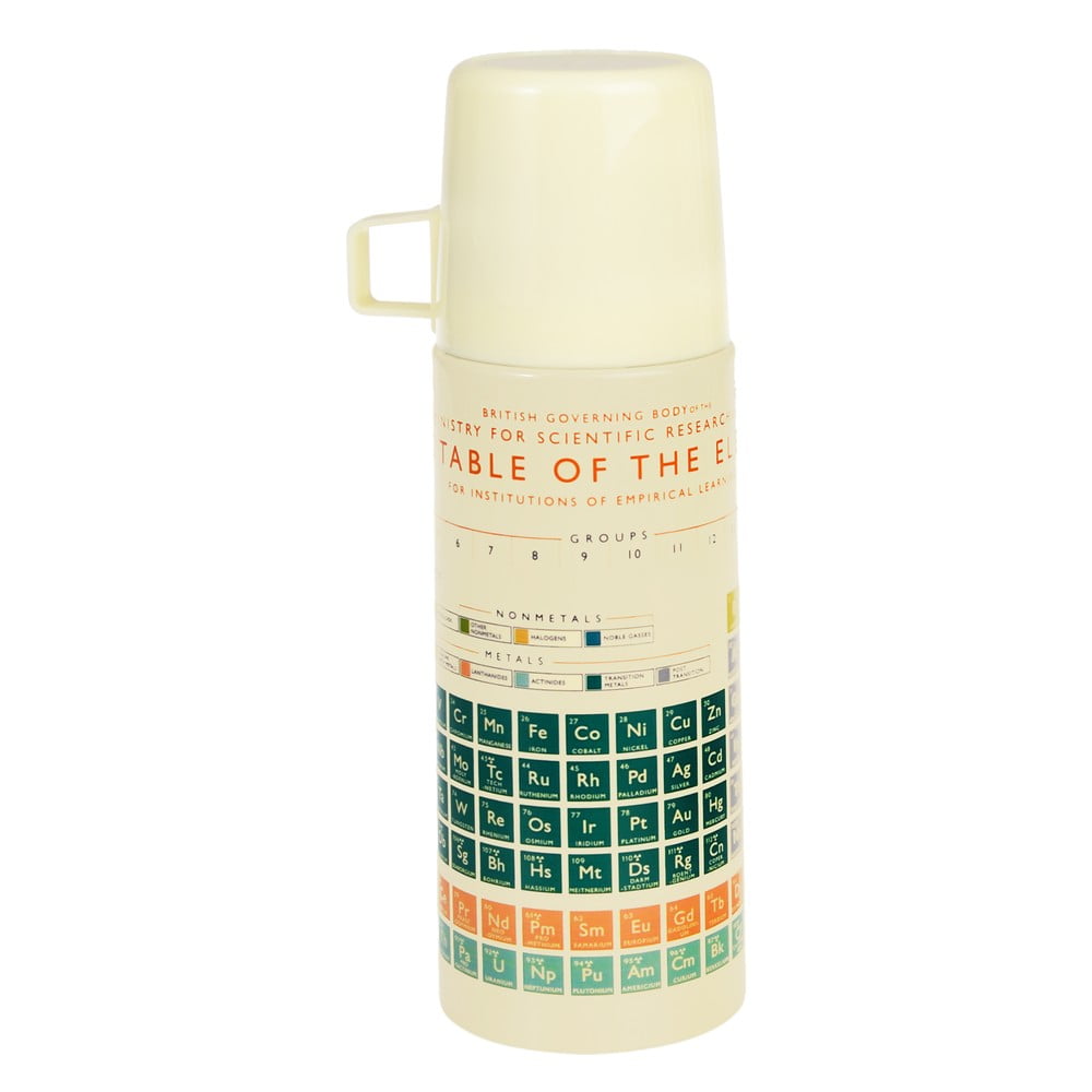 Krémová detská termoska 350 ml Periodic Table – Rex London