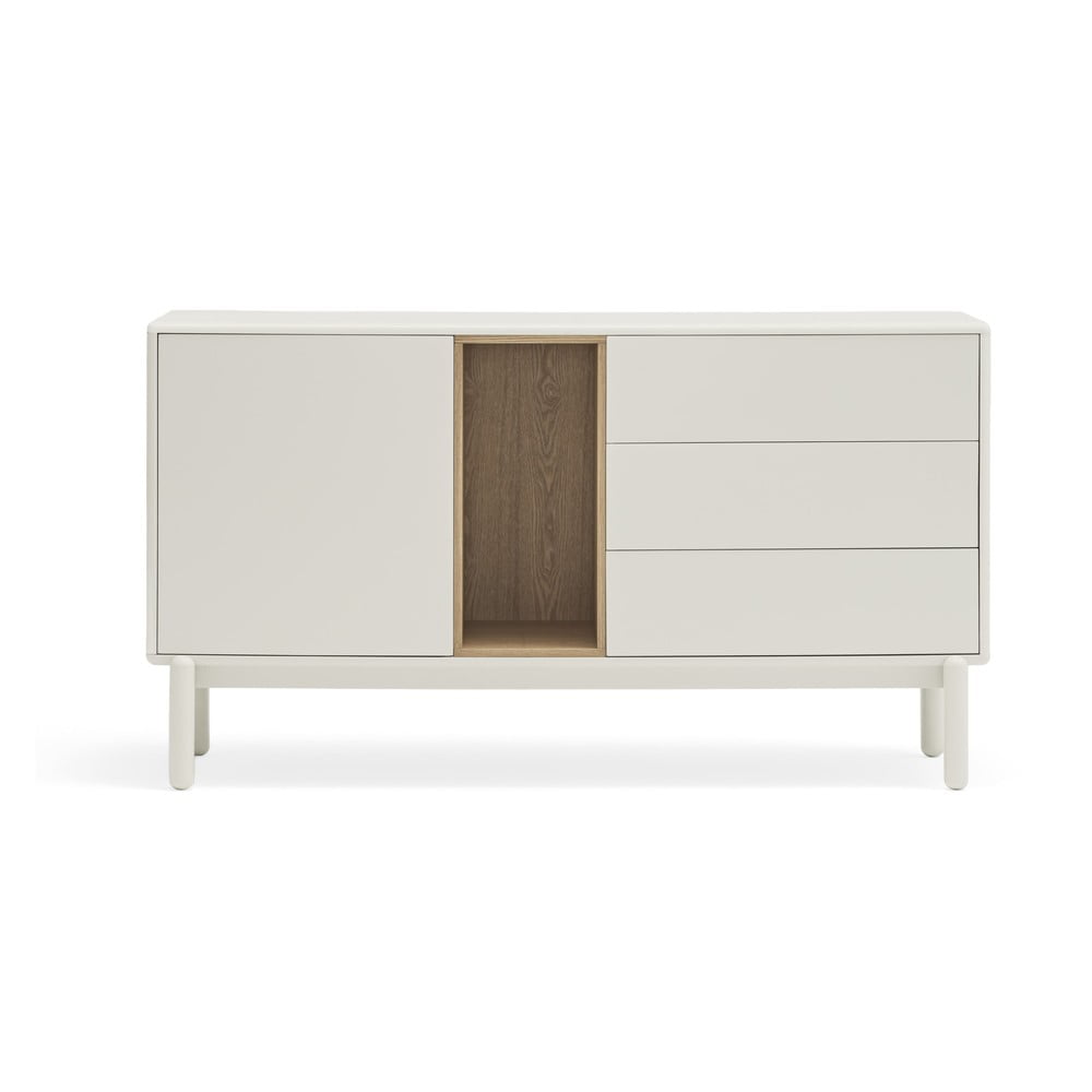 Krémovobiela komoda 140x76x40 cm Corvo – Teulat